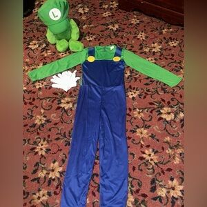 Luigi Costume with Hat and Gloves